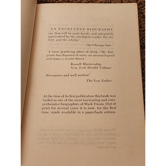 Mark Twain Man And Legend By DeLancey Ferguson Biography Vintage 1963 - Picture 8 of 8